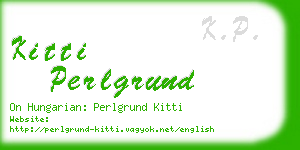 kitti perlgrund business card